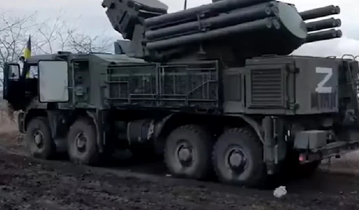 Sistem Pantsir-S capturat de ucraineni Captură YouTube