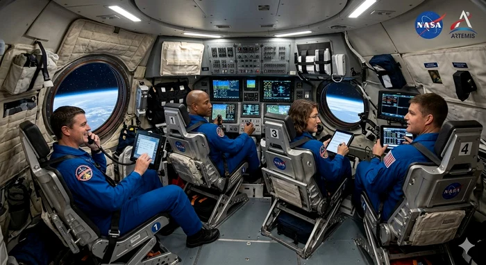 Astronauții de pe Artemis II FOTO: X