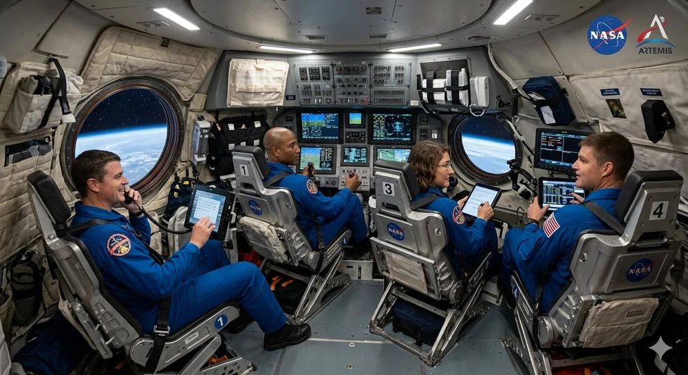 Îndemn la unitate al echipajului Artemis II după întoarcerea de pe Lună: „Pământul era doar o simplă barcă de salvare suspendată în Univers”