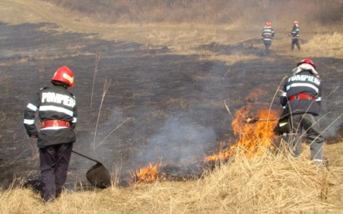 Cinci incendii au avut loc ieri în Vrancea