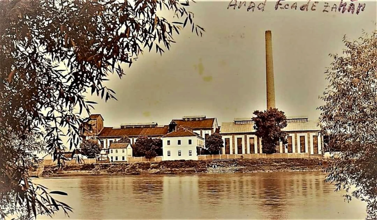 Fabrica de zahăr, pe timpul în care funcționa (foto: arhivă Aradul de Altădată)