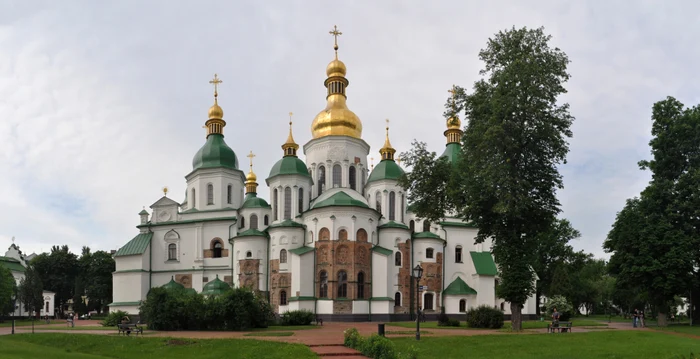 Catedrala Sfânta Sofia din Kiev, avariată în urma unui atac rusesc FOTO: Arhivă