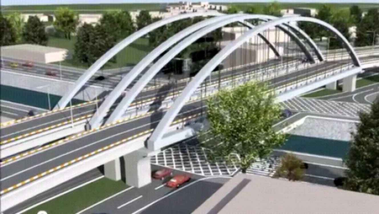 
    Construcția celui de-al doilea pod a durat circa cinci luni  
