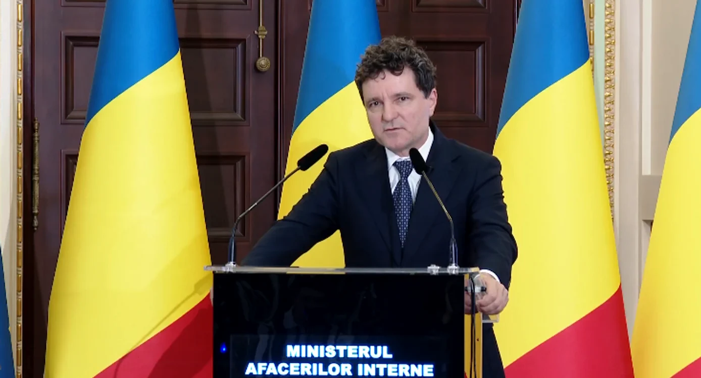 Nicușor Dan, la MAI. FOTO Captură video