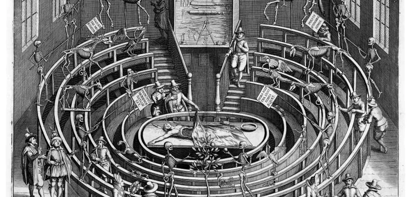 Teatrul anatomic din Leiden (sursa: Wikipedia)
