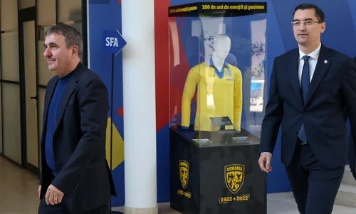 Gheorghe Hagi a fost prezentat oficial la sediul FRF ca antrenor al echipei naționale de fotbal. FOTO Inquam Photos / George Călin