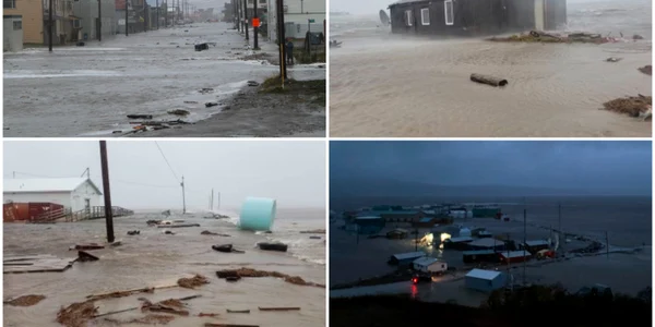 Alaska lovită de o furtună puţin obişnuită FOTO Twitter