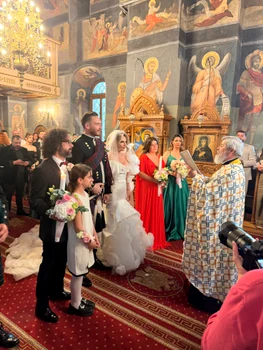 Nicoleta Scarlat, Baronessa de Brattleby și Răzvan Vasile, Honorary Lord of Brattleby, s-au căsătorit religios foto: arhiva personală 