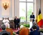 Regina Mathilde și Regele Philippe al Belgiei cu Papa Francisc la Bruxelles. FOTO: Frederic Andrieu, Casa Regală belgiană