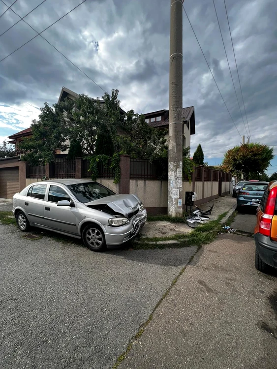 Mașina care a produs accidentul de la Popești-Leordeni