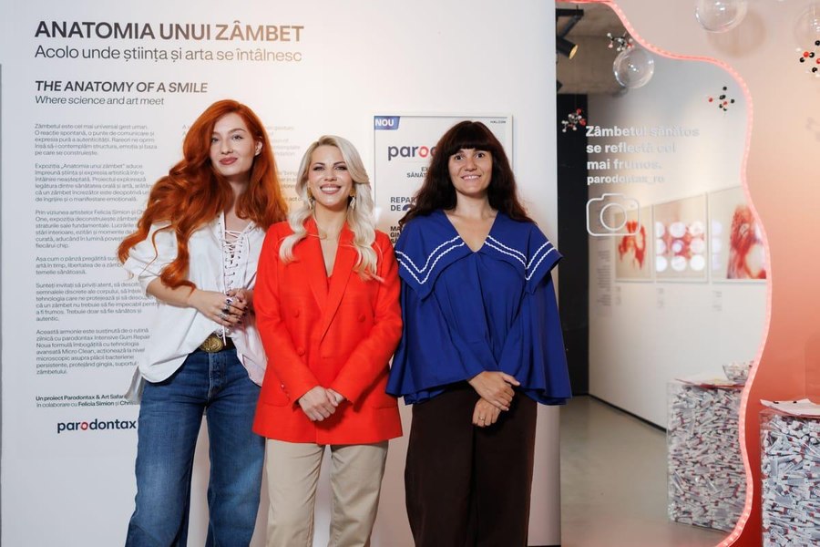 Anatomia unui zâmbet: Știința îngrijirii orale și arta contemporană s-au întâlnit la vernisajul expoziției parodontax de la Art Safari