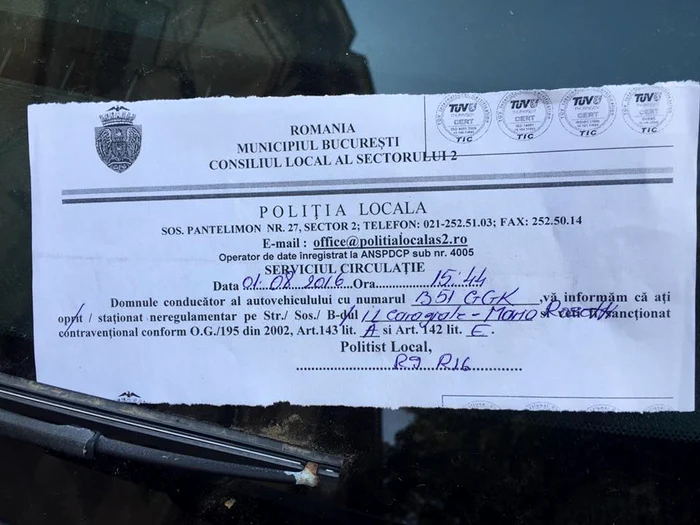 Poliția locală din capitală este ”la vânătoare” de mașini parcate aiurea