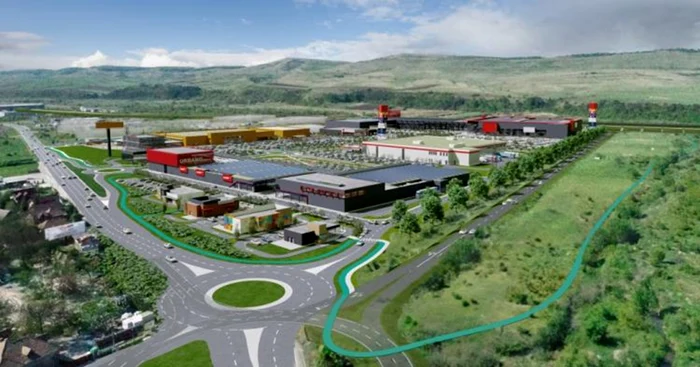 La Florești se construiește un centru comercial inspirat de Parndorf din Austria. Foto:Știri de Cluj