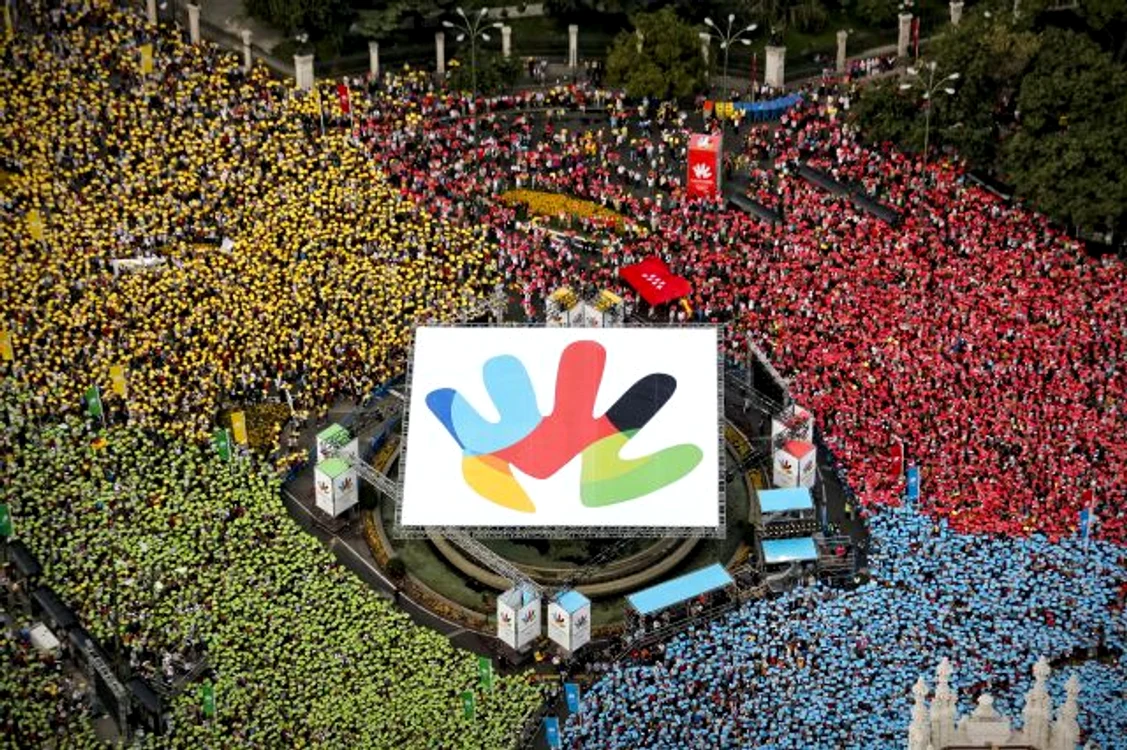 
    Madrilenii s-au mobilizat pentru fiesta olimpică  