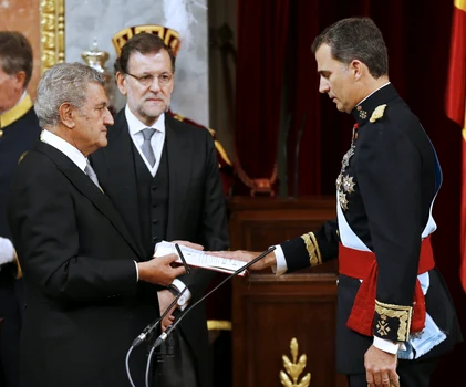 Regele Felipe în ziua Încoronării în Spania, 19 iunie 2014. FOTO: Getty Images