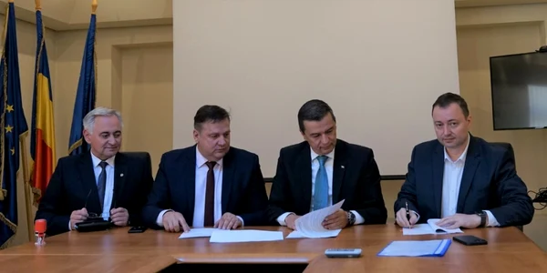 calarasi semnare protocol Varianta FOTO faceb/Sorin Grindeanu
