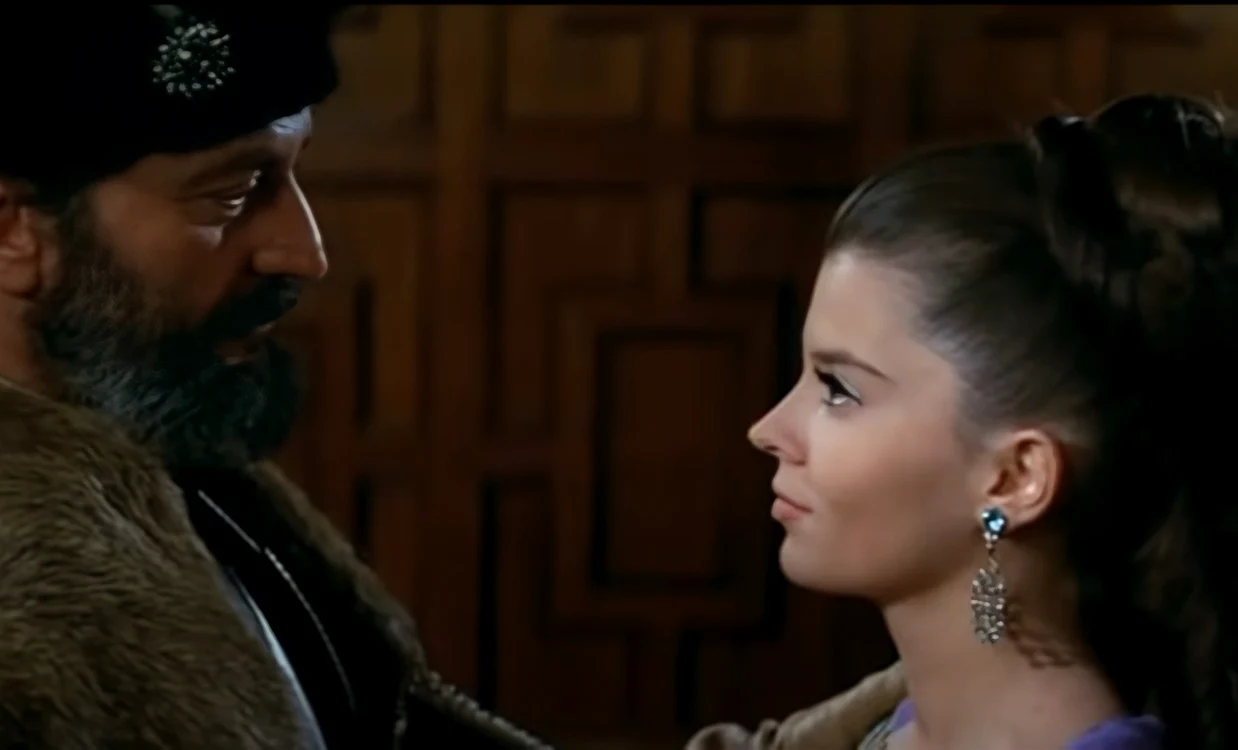 Marele Amza Pellea și Irina Gărdescu în filmul „Mihai Viteazul”. Sursă foto: Adevărul
