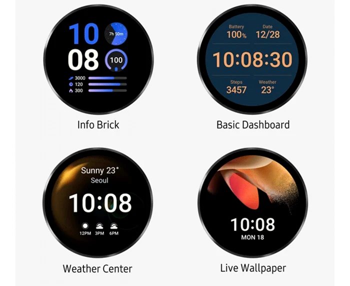 Feţe de ceas personalizabile pe Samsung Galaxy Watch4