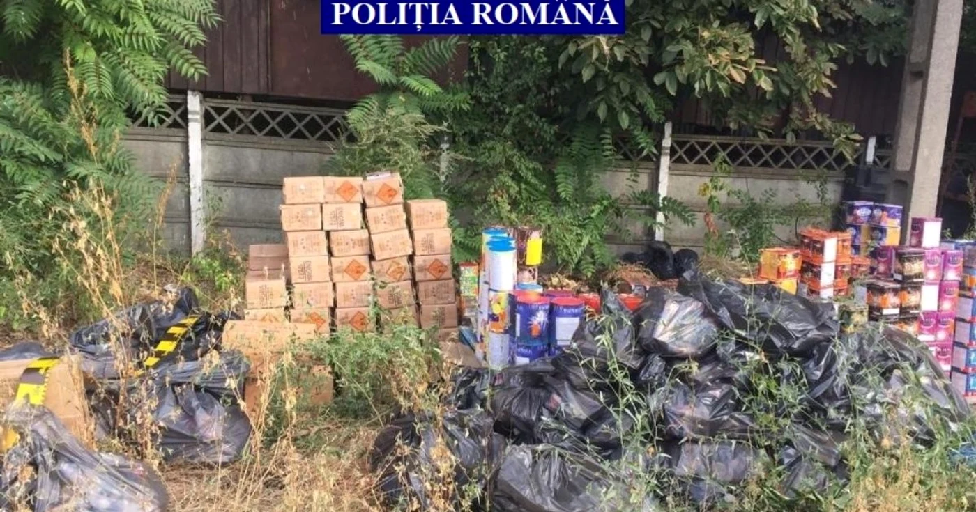 captura petarde materiale pirotehnice Galati