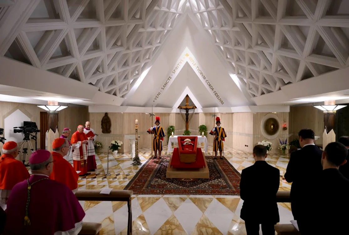 Trupul Papei Francisc va fi depus în Bazilica Sfântul Petru Foto: Vatican Media