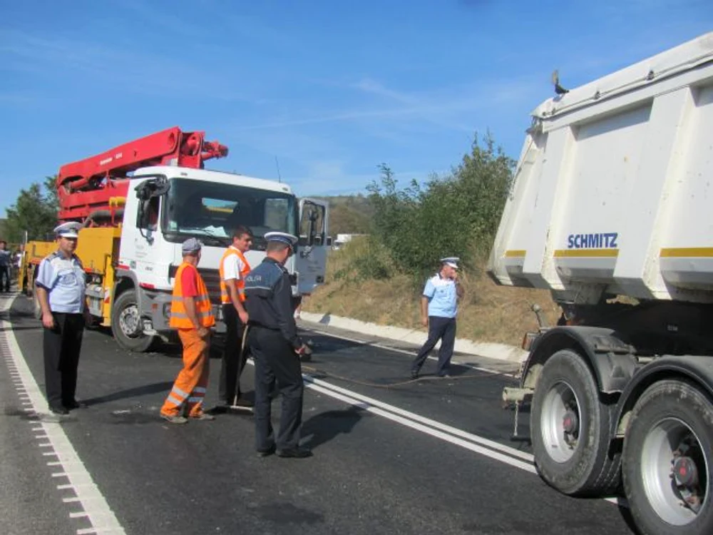Accidentul a avut loc pe Hula Bradului între Sibiu şi Braşov