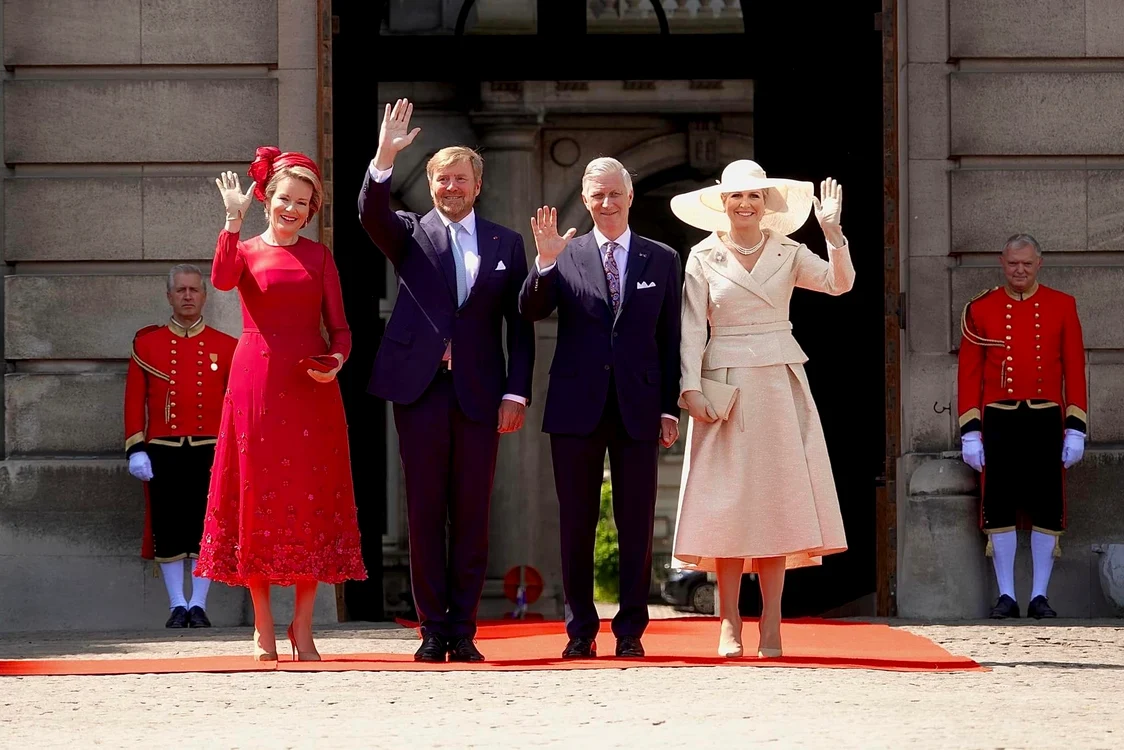 Regina Maxima a Olandei si Regele Willem Alexander in vizita in Belgia la Regele Philippe si Regina Mathilde   Casele regale (21) jpg