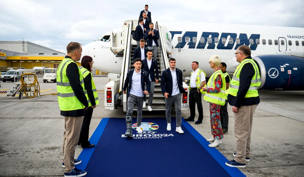Naționala României ajuns în Germania (FOTO: frf.ro)