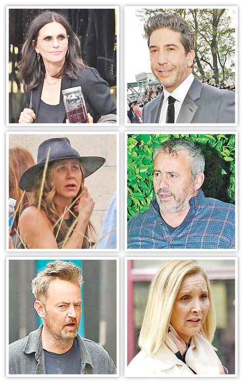 Courteney Cox, 55 de ani; David Schwimmer, 52 de ani; Jennifer Aniston, 50 de an; Matt LeBlanc, 52 de ani; Matthew Perry, 50 de ani; Lisa Kudrow, 56 de ani