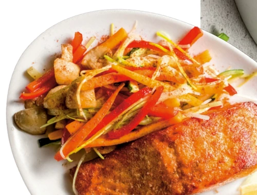 somon cu legume crocante jpg