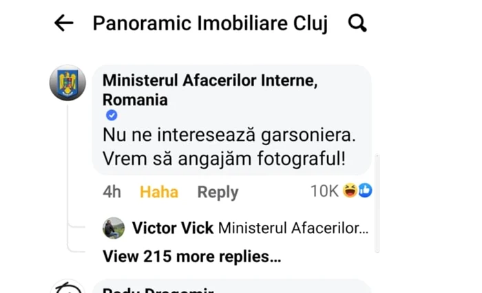 ministerul apararii nationale postare comica