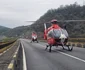 Elicoptere la locul în care un microbuz s-a prăbușit în Dunăre FOTO ISU