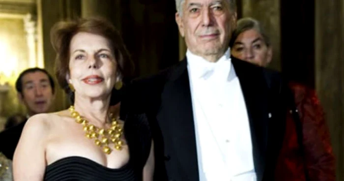 Patricia, alături de Mario Vargas Llosa