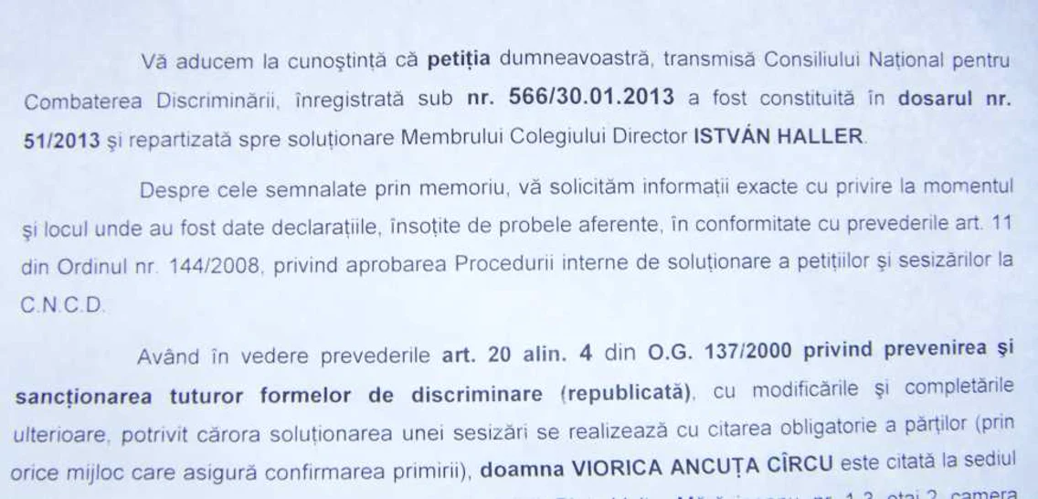 Anca Carcu citatie Becali 