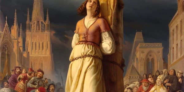 Calendar 30 mai: 1431   Ioana d'Arc a fost arsă pe rug la Rouen jpeg