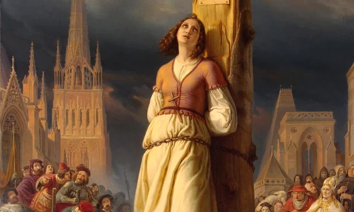 Calendar 30 mai: 1431   Ioana d'Arc a fost arsă pe rug la Rouen jpeg