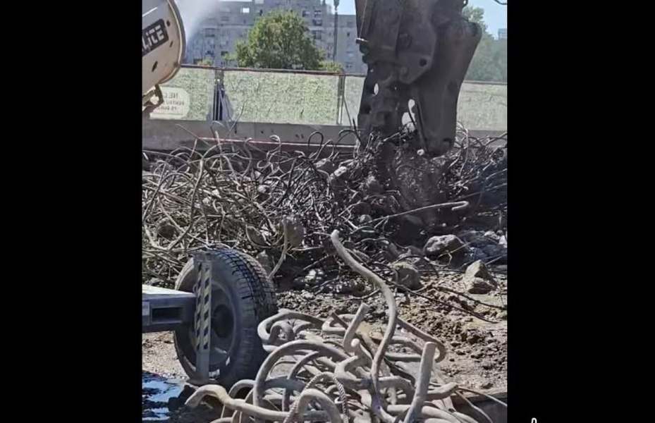 Imagini de la lucrările de reabilitare a Planşeului Unirii din Capitală. Cum arată o zi de lucru în doar 30 de secunde 