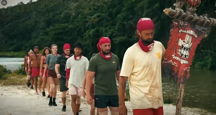 Marian Godină şi tribul său au pierdut ştafeta de vineri la Survivor. FOTO: captură video Antena1