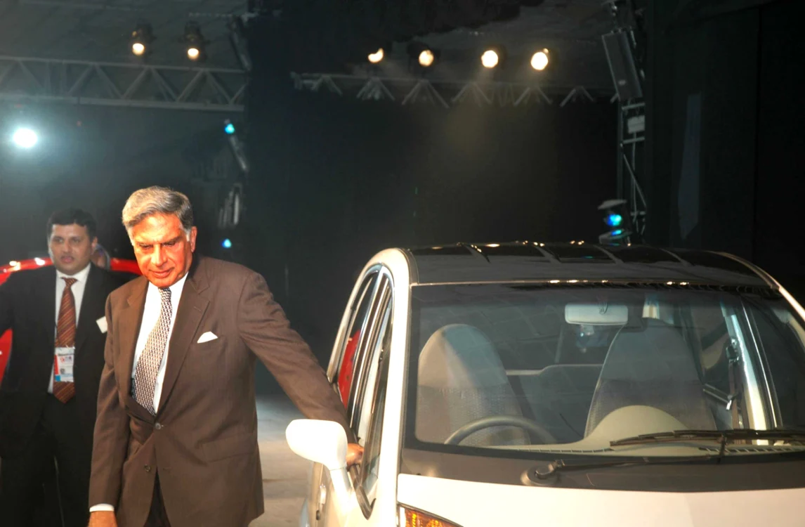 Ratan Tata la prezentarea modelului Nano FOTO Profimedia
