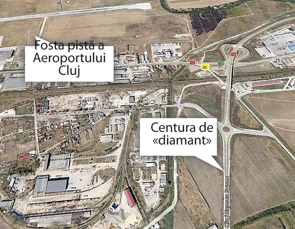 Autorităţile spun că  avioanele se vor  apropia prea mult  de şoseaua de centură  atunci când vor ateriza (FOTOGRAFII: REMUS FLORESCU)