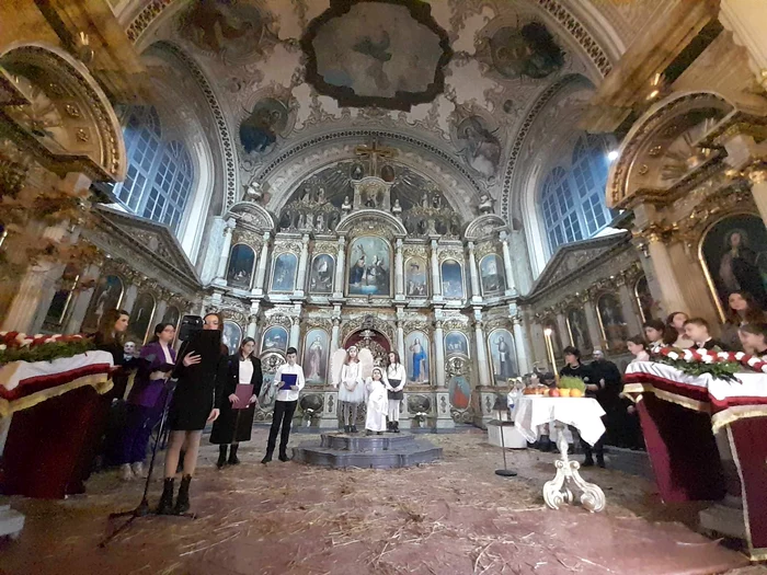 Ajunul Crăciunului sârbesc la Catedrala Sârbă din Timișoara FOTO Ștefan Both