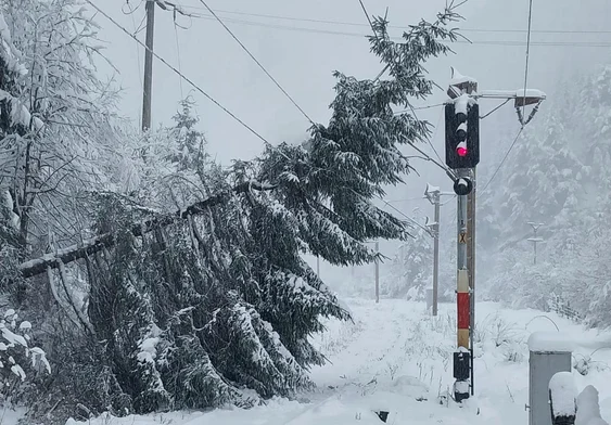 Circulația trenurilor afectată din cauza condițiilor meteo Foto: CFR Infrastructură/Facebook