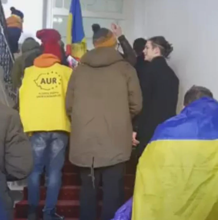 Manifestanţii au intrat în Primăria Timişoara