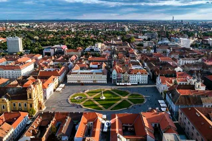 În jur de 16.000 de persoane sunt așteptate în Piața Unirii FOTO Eye in the Sky