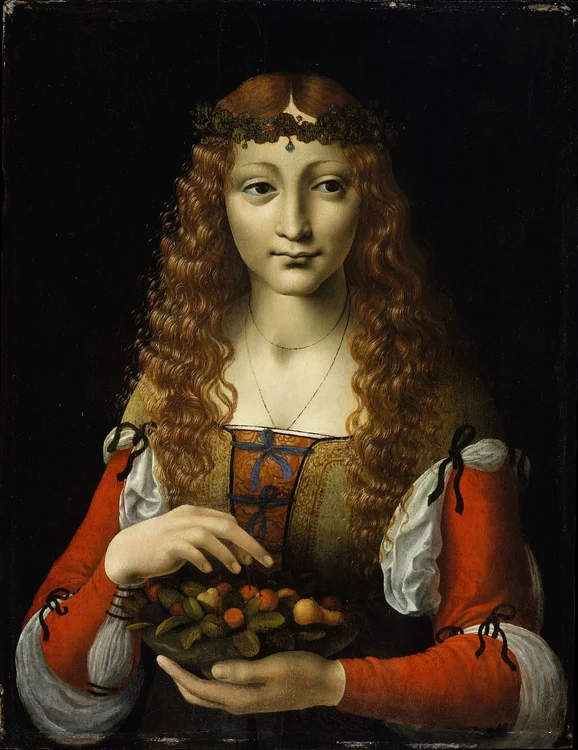 Bianca Maria Sforza. Pictură de Marco d'Oggiono (© Metropolitan Museum of Art)