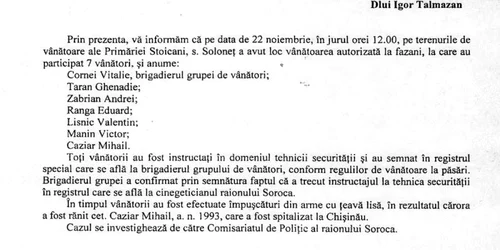 participanti la vanatoarea de la soroca