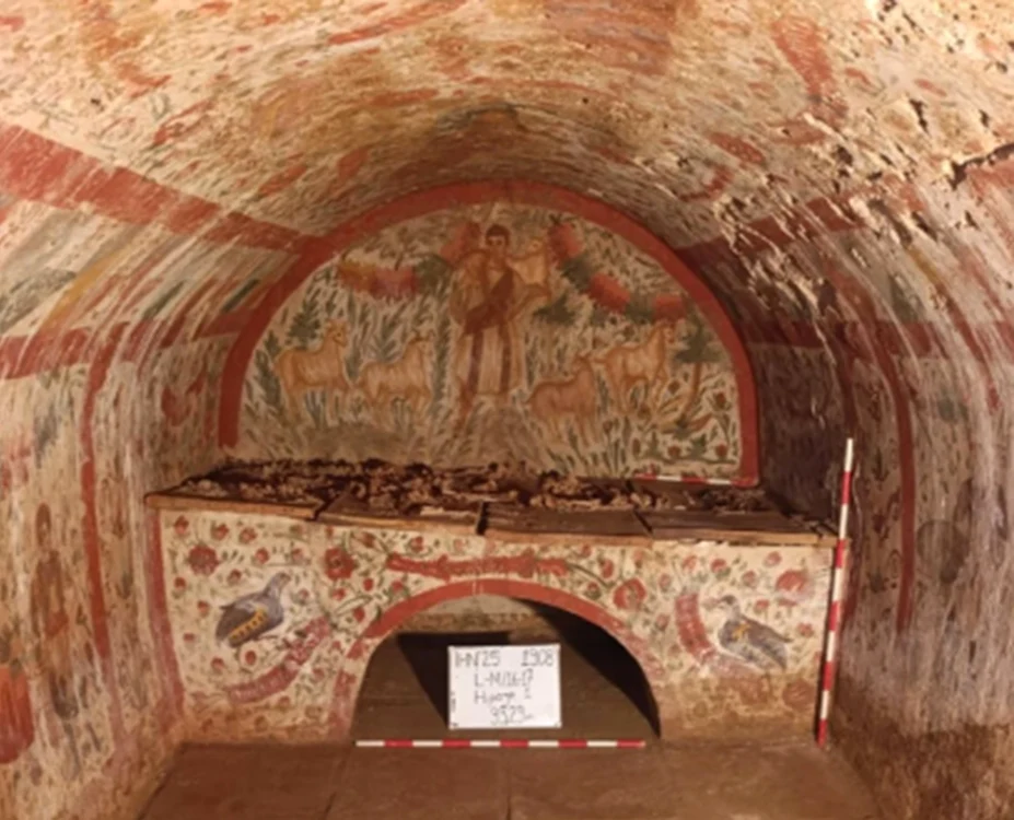 Fresca îl reprezintă pe Isus în stil roman. Foto: Instagram/@arkeolojihaber