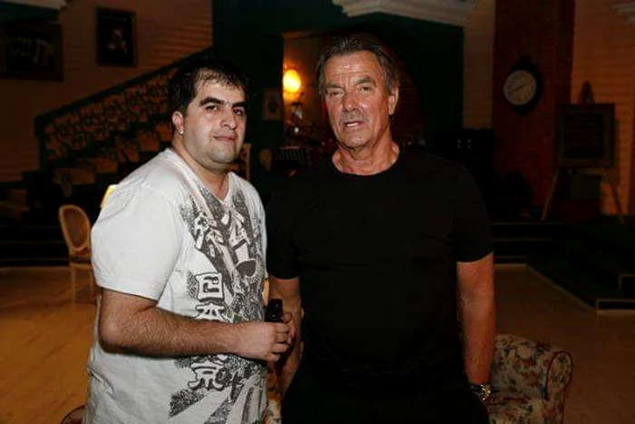 Reporterul Click! Gheorghe Chelu s a întâlnit cu actorul Eric Braeden acum 7 ani, în studiourile PRO TV jpeg