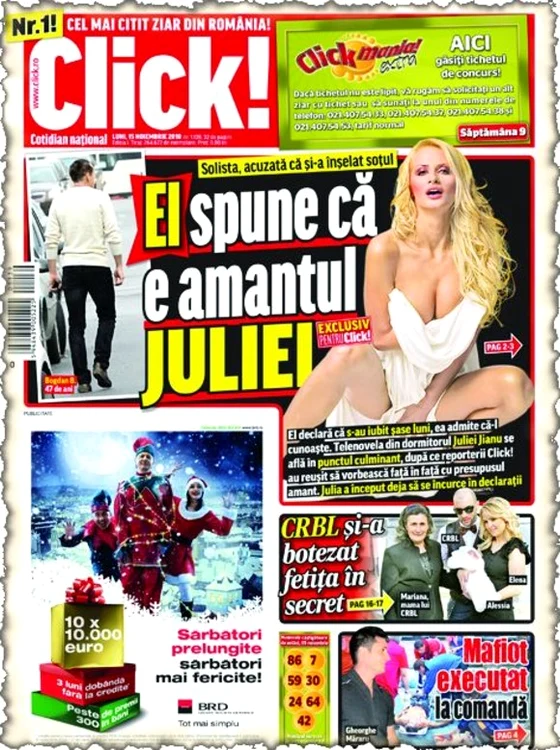 În 2010, presupusul amant al Juliei făcea dezvăluiri pentru ziarul Click!