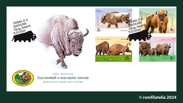 Mărcile poștale surprind exemplare din Parcul Vânători FOTO Romfilatelia
