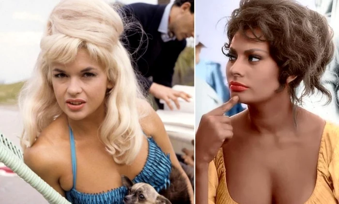 Jayne Mansfield, Sophia Loren / Foto: Pinterest